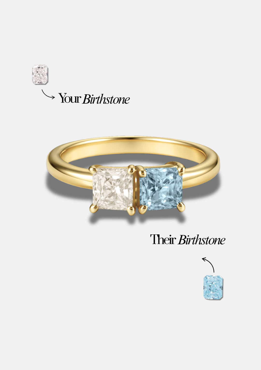 Eloise "You & Me" Birth Month Ring