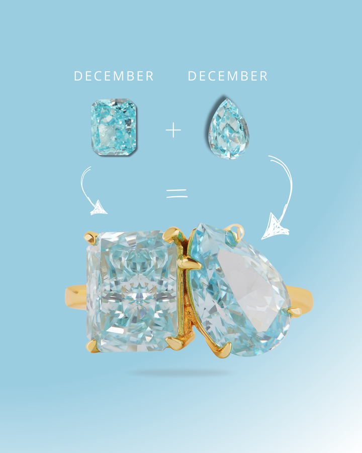 The "You & Me" Alara Birth Month Ring