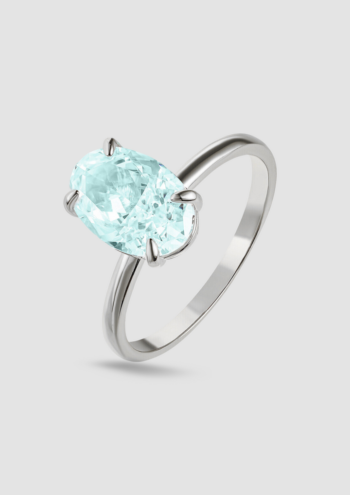 ARIELLE OVAL MARCH BIRTH MONTH RING