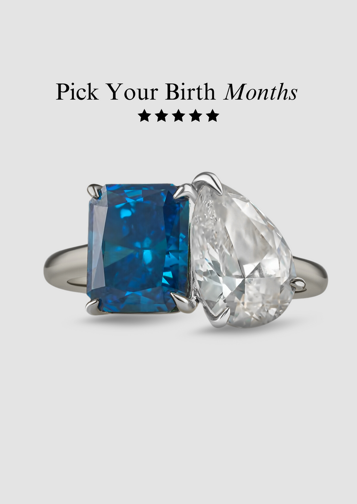 The "You & Me" Alara Birth Month Ring