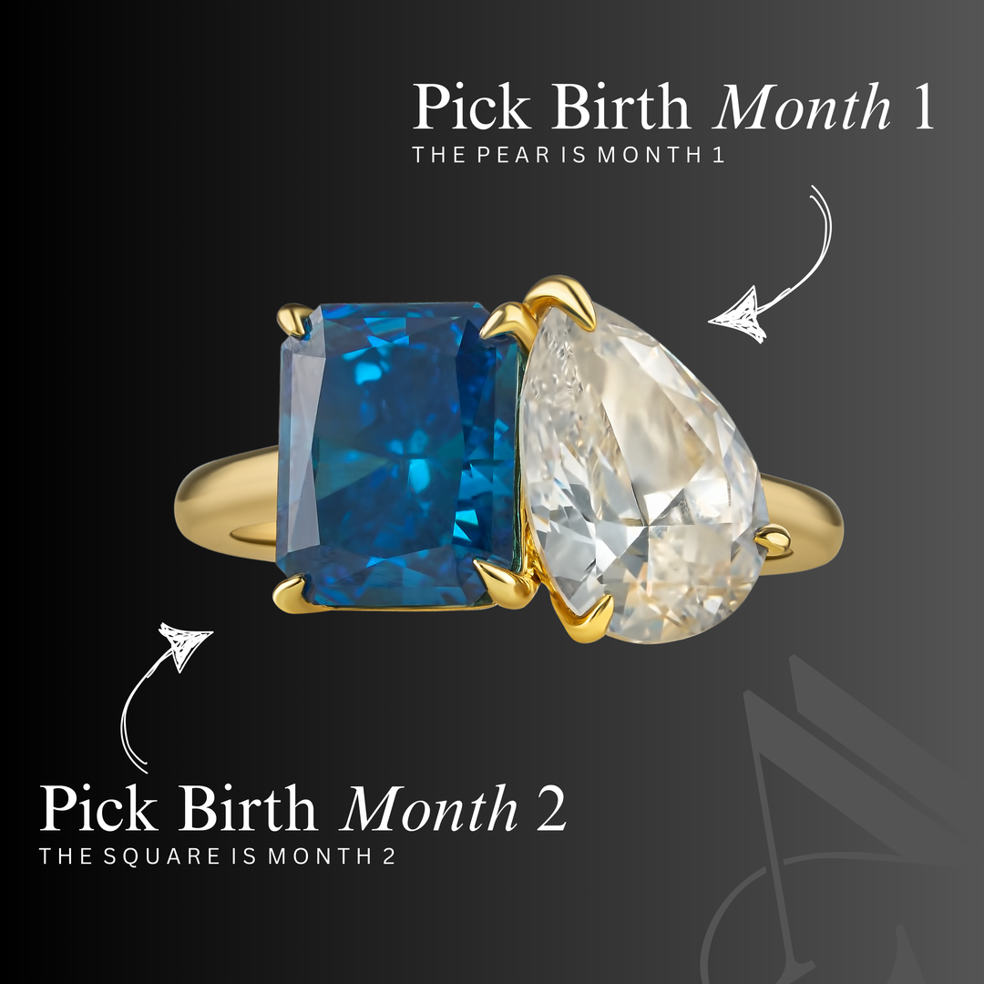 The "You & Me" Alara Birth Month Ring