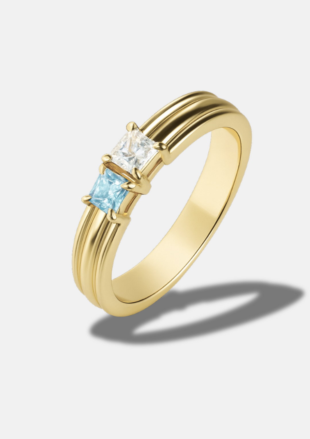The "You & Me" Birth Month Ring Set