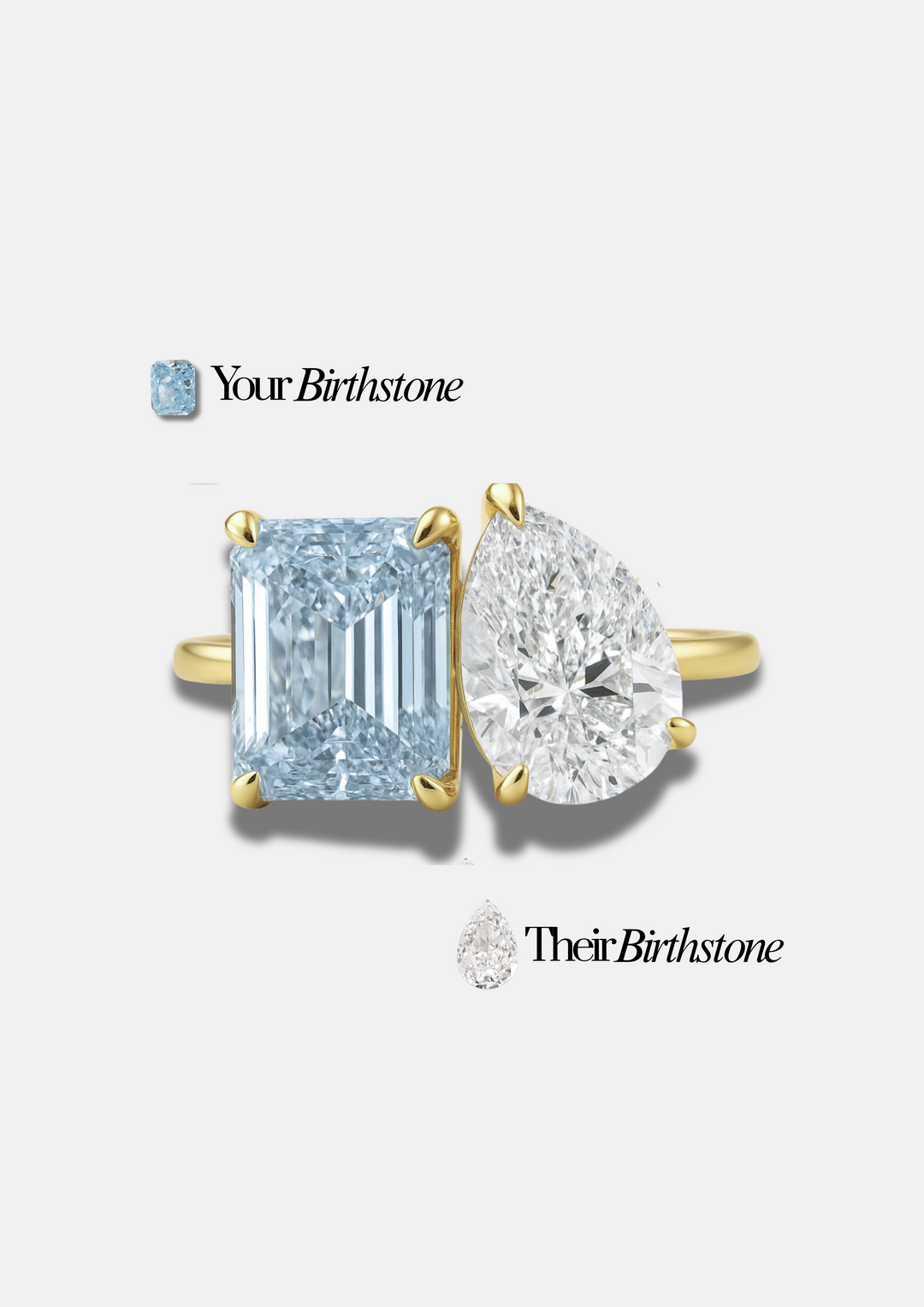 Small "You & Me" Alara Birth Month Ring