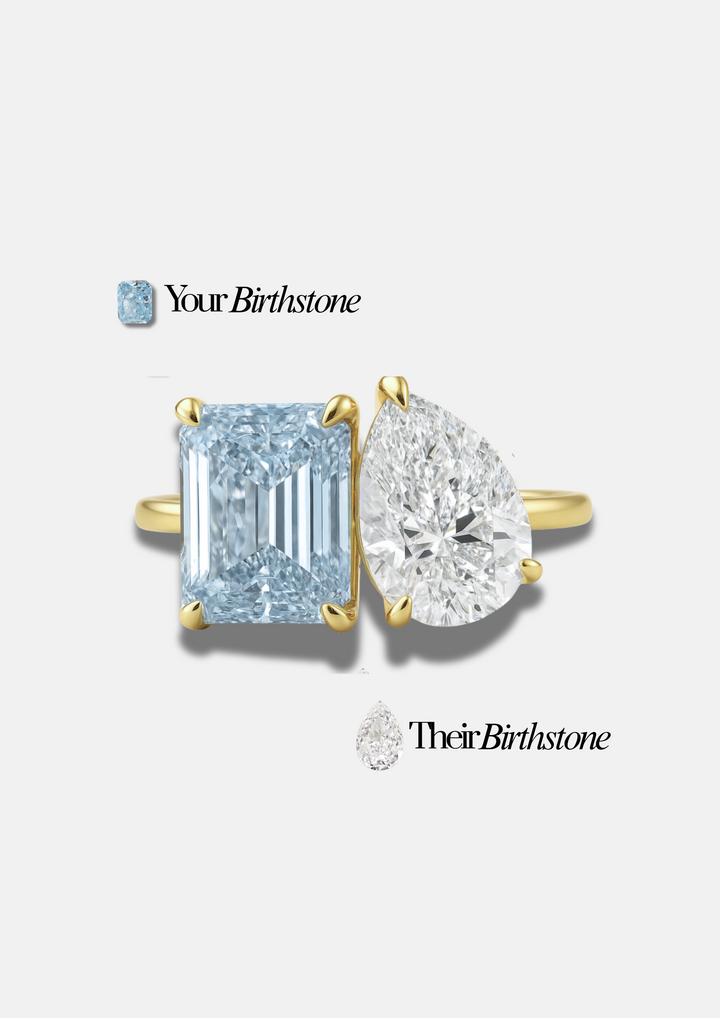 Small "You & Me" Alara Birth Month Ring