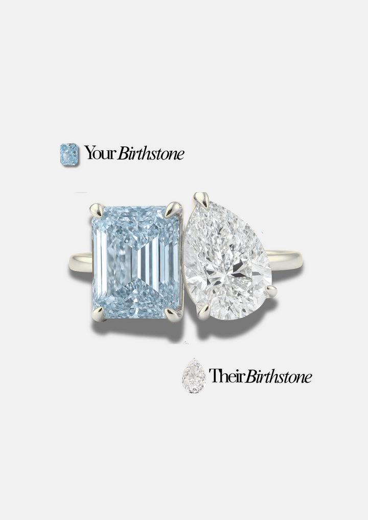 Small "You & Me" Alara Birth Month Ring