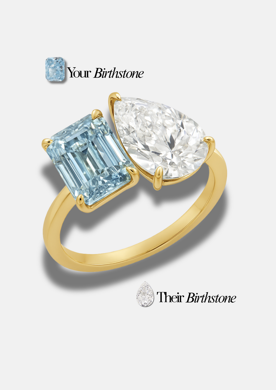 The "You & Me" Alara Birth Month Ring