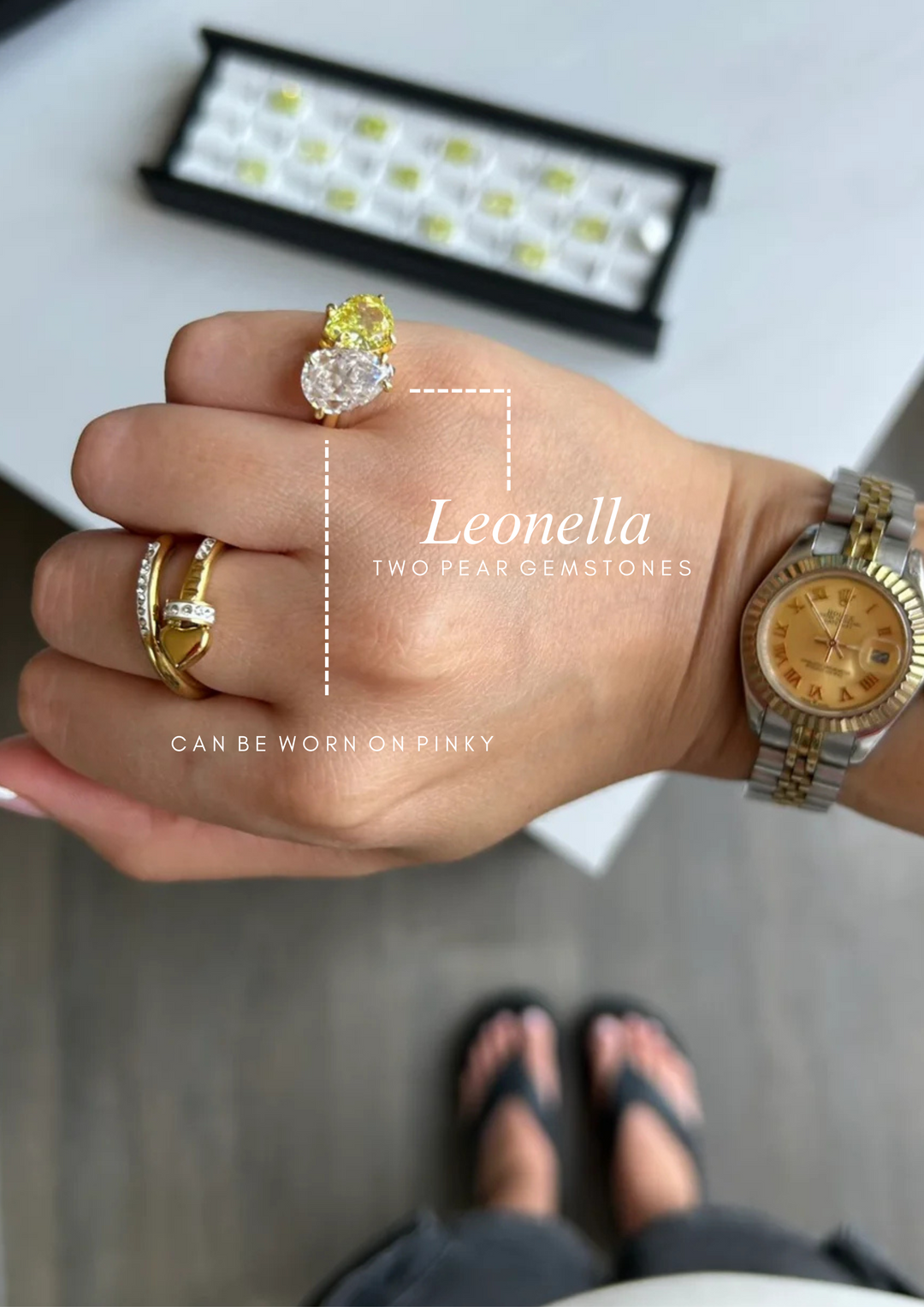 The "You & Me" Leonella Birth Month Ring