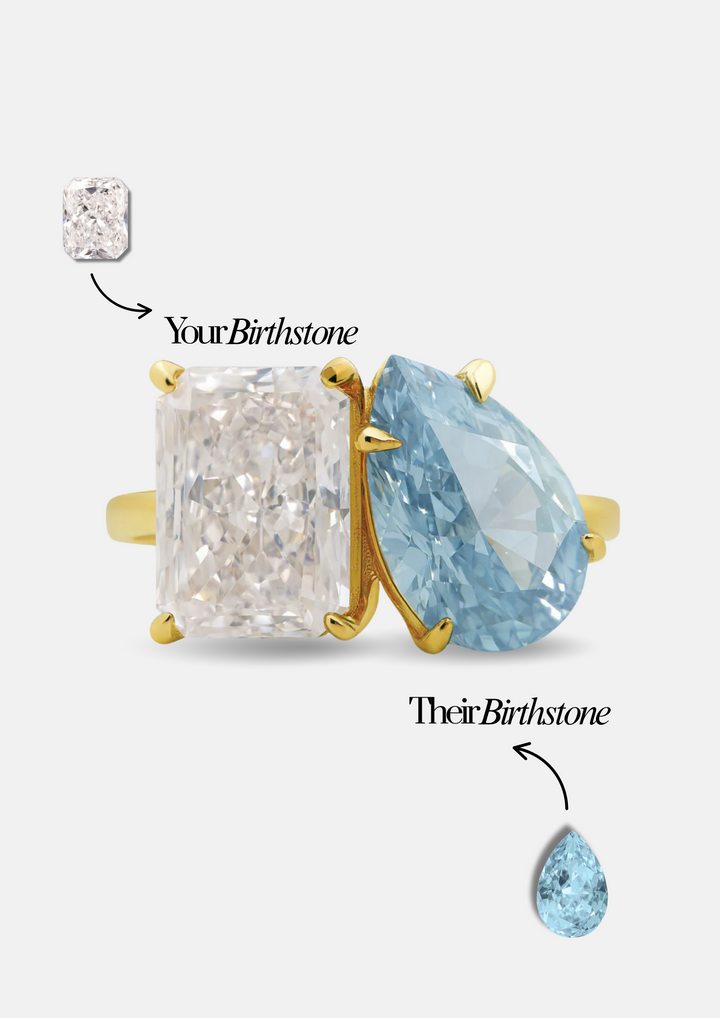 The "You & Me" Alara Birth Month Ring
