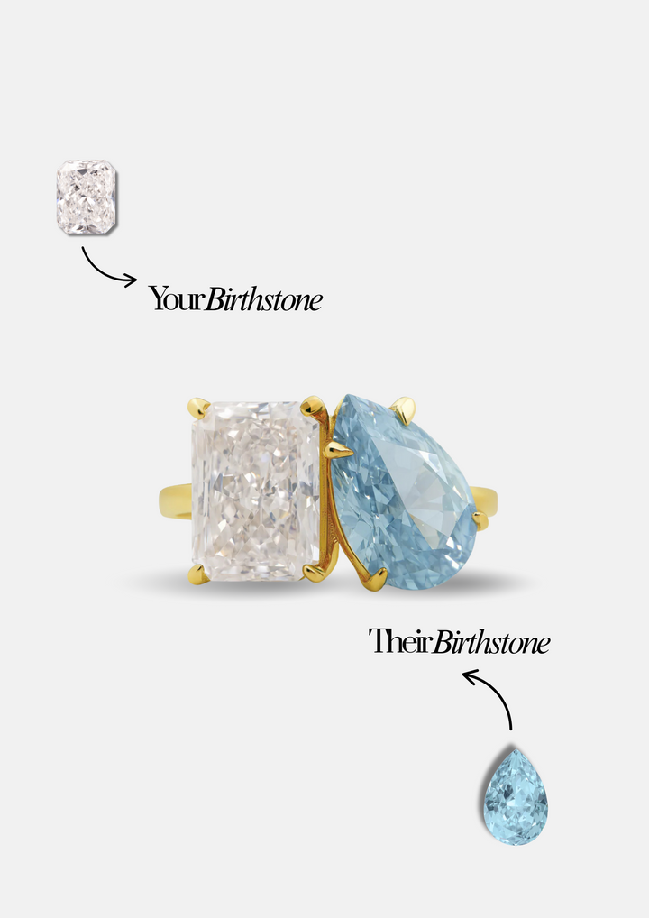 Small "You & Me" Alara Birth Month Ring
