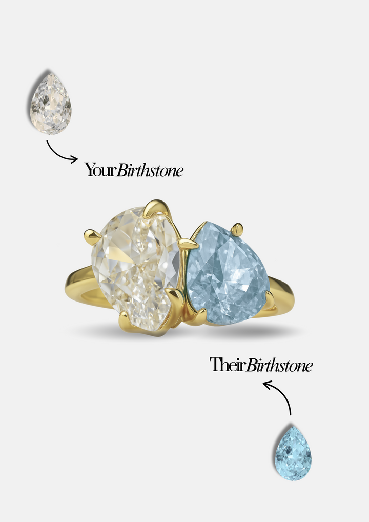 The "You & Me" Leonella Birth Month Ring