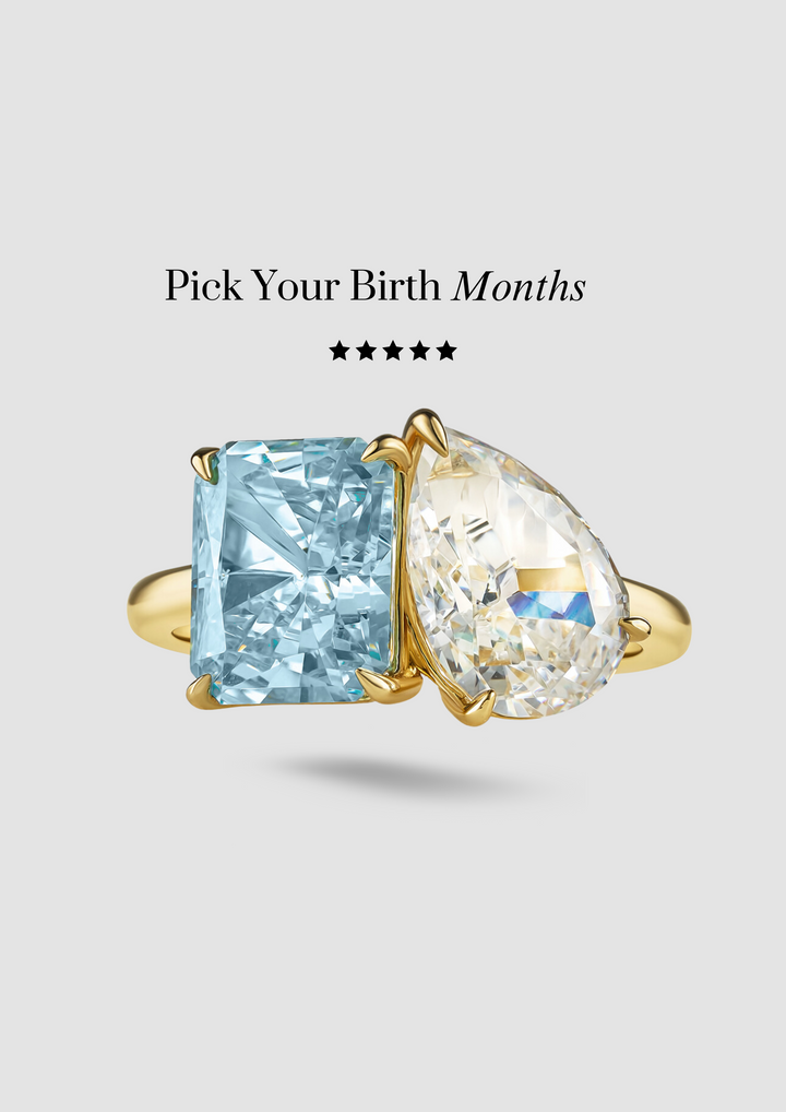 The "You & Me" Alara Birth Month Ring