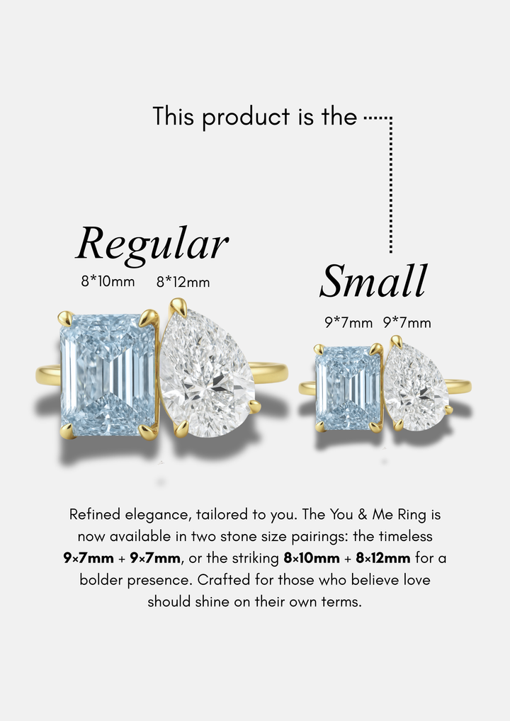 Small "You & Me" Alara Birth Month Ring