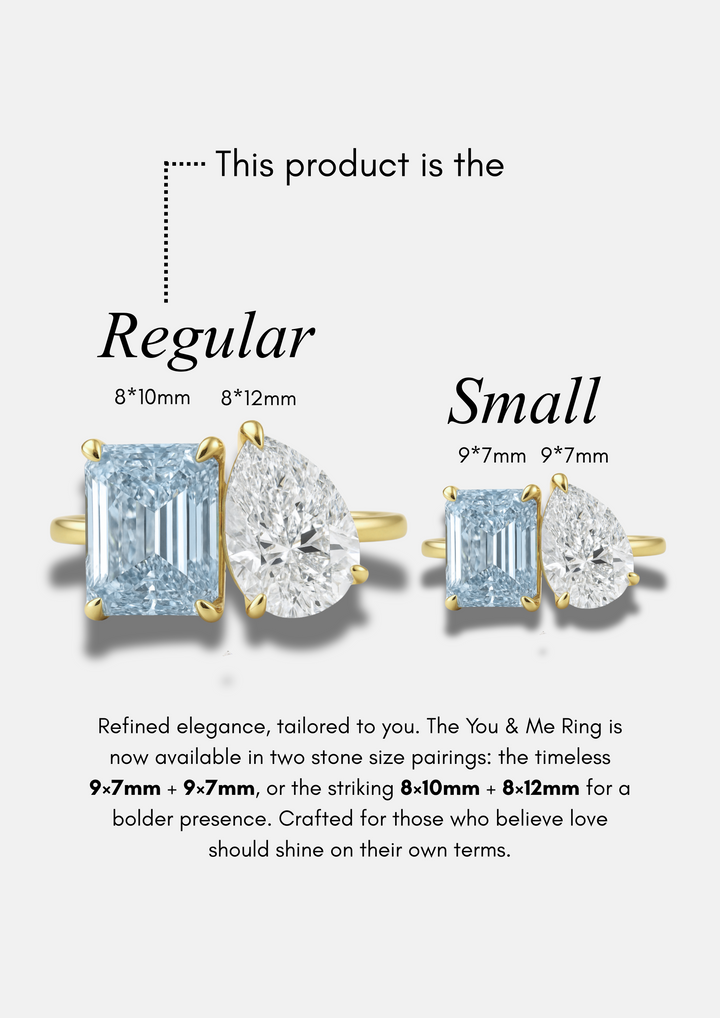 The "You & Me" Alara Birth Month Ring