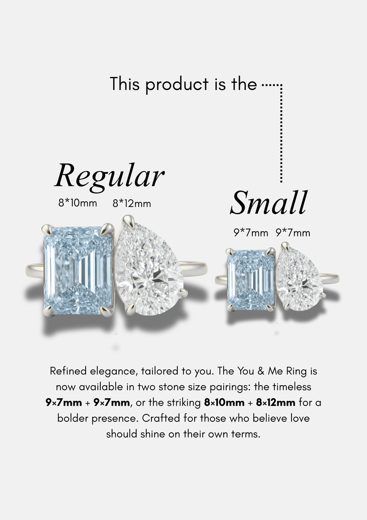 Small "You & Me" Alara Birth Month Ring