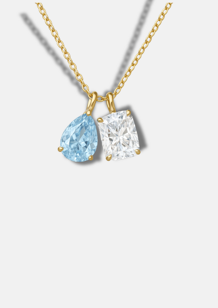 YOU & ME BIRTHSTONE NECKLACE