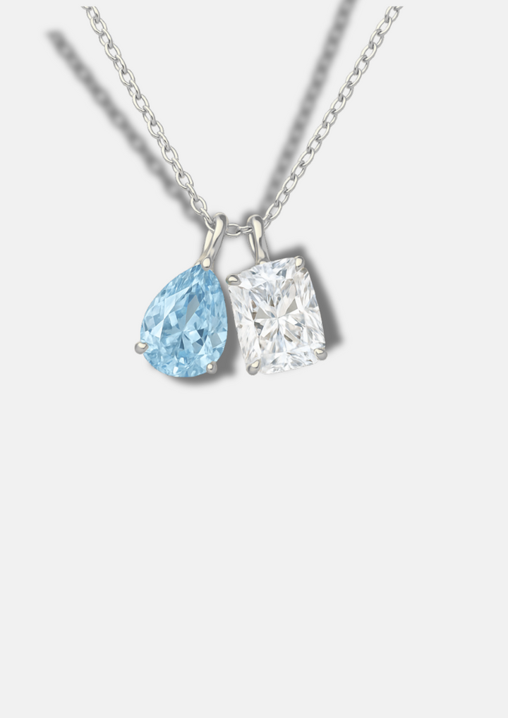 YOU & ME BIRTHSTONE NECKLACE